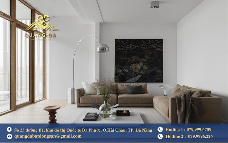 Không gian phòng khách của căn nhà