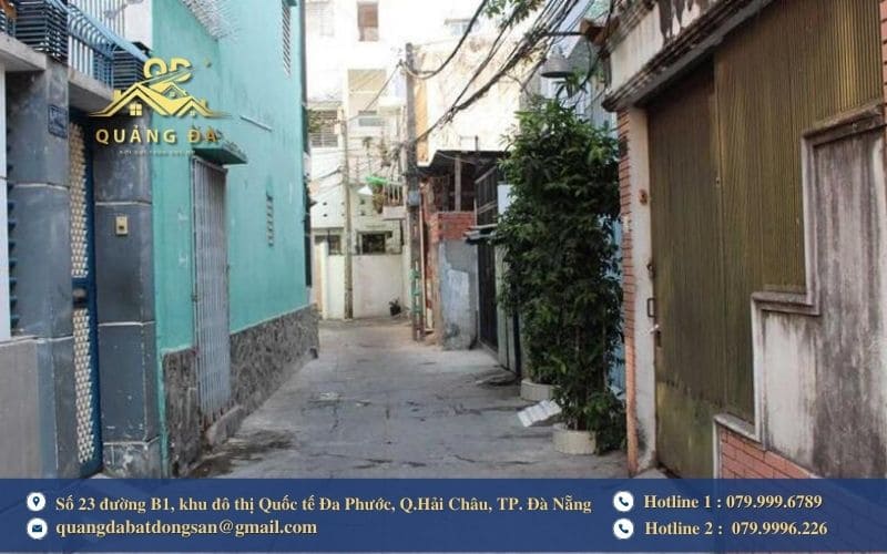 Vị trí nhà trong hẻm nhỏ, hẻm cụt
