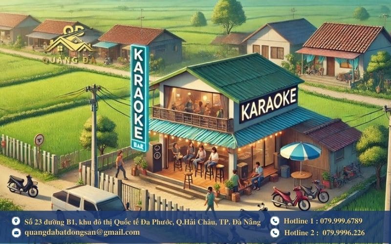 Vị trí nhà gần quán karaoke, bar