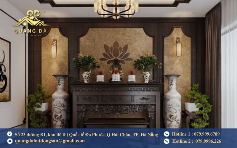 Kiêng đặt bàn thờ đối diện cửa chính