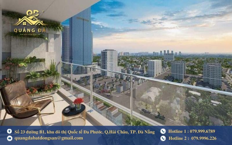 Tầm nhìn thoáng, view rộng với tầng 14 chung cư