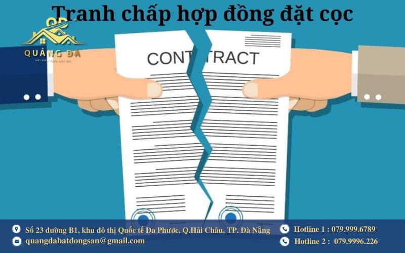 Quy trình xử lý khi xảy ra tranh chấp tiền đặt cọc