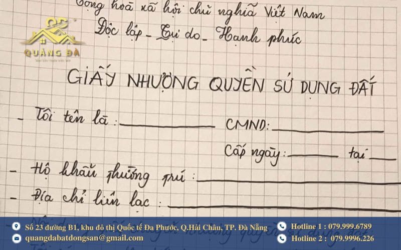 Đặt cọc qua giấy viết tay, không có người làm chứng