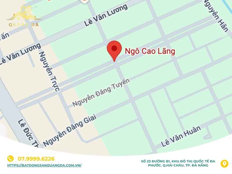 Tổng quan đường Ngô Cao Lãng Đà Nẵng