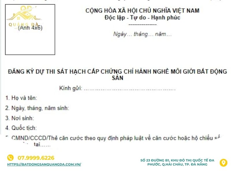 Hồ sơ xin cấp chứng chỉ hành nghề môi giới bất động sản gồm những gì?
